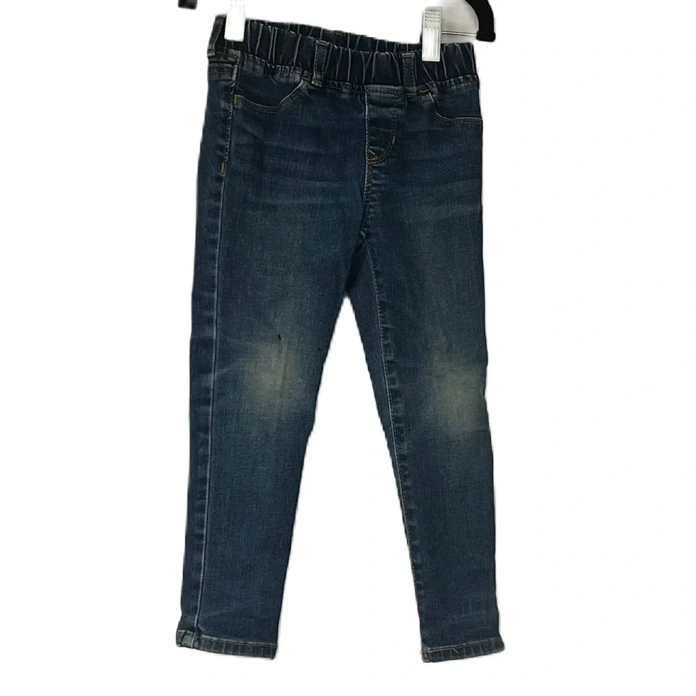 GAP Kids Girls Skinny High Rise Stretch Jeggings Ankle Denim Jeans Sz 4 toddler